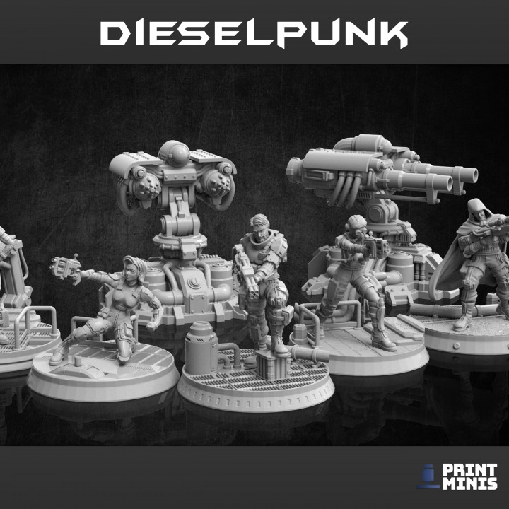 Auto Defence Turret x2 - Dieselpunk Collection