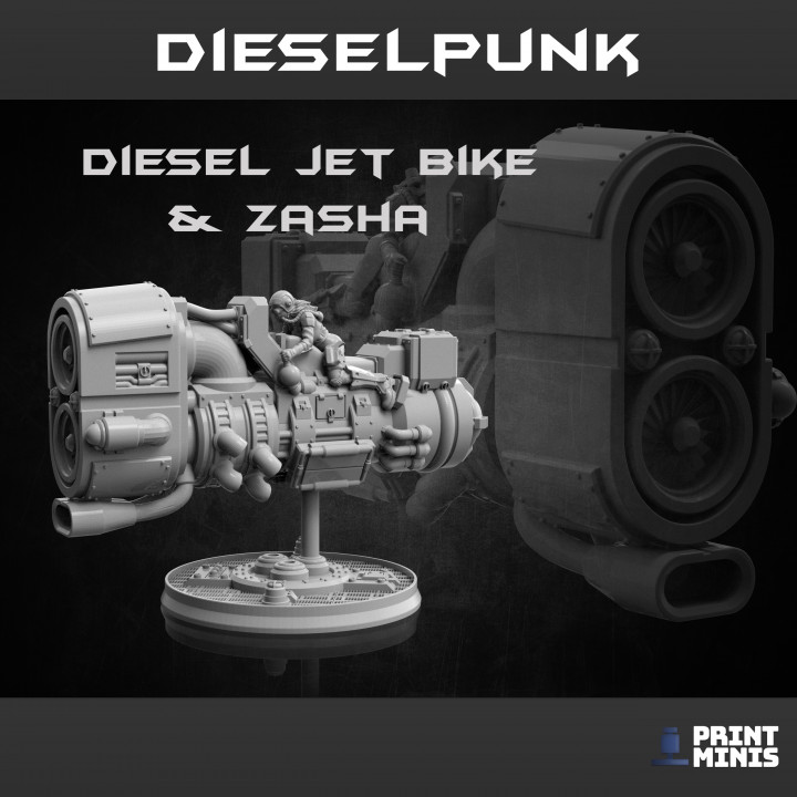 Diesel Bike & Rider - Dieselpunk Collection image