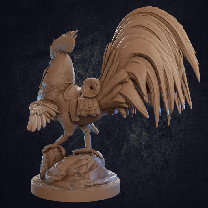 Choto and Hattori Rooster Mount - Presupported image