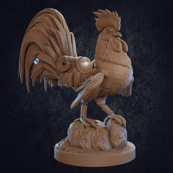Choto and Hattori Rooster Mount - Presupported image