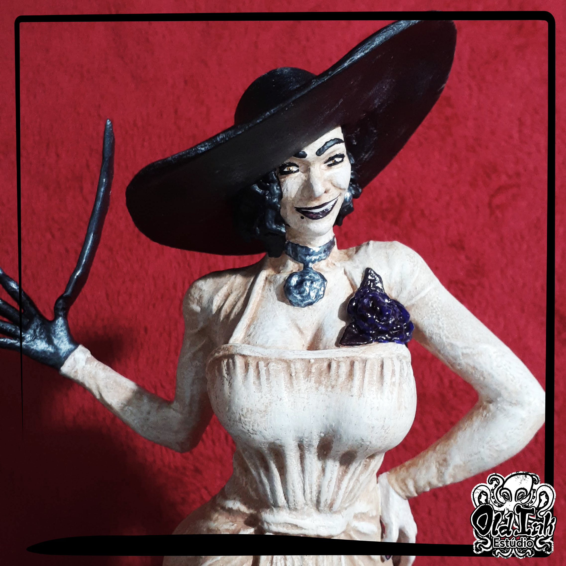 3D Printable Lady Dimitrescu - Resident Evil Village - Tall Vampire Mother  by Printed Obsession