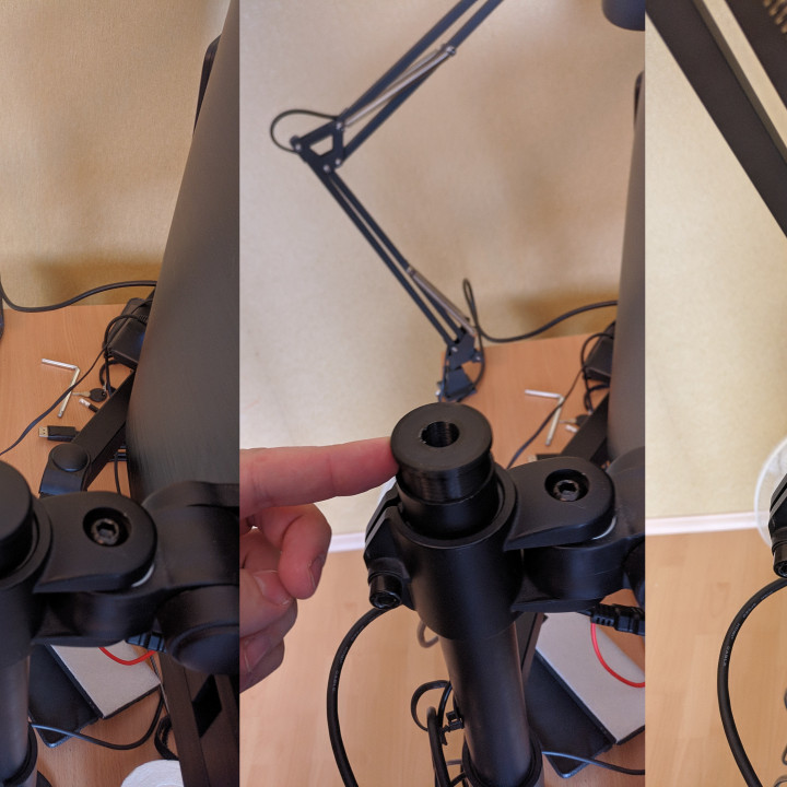 Lamp/mic stand mount adapter image