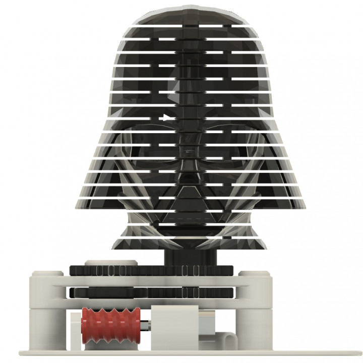 Darth 2:  a 3D Printed Animated Darth Vader Helmet. image