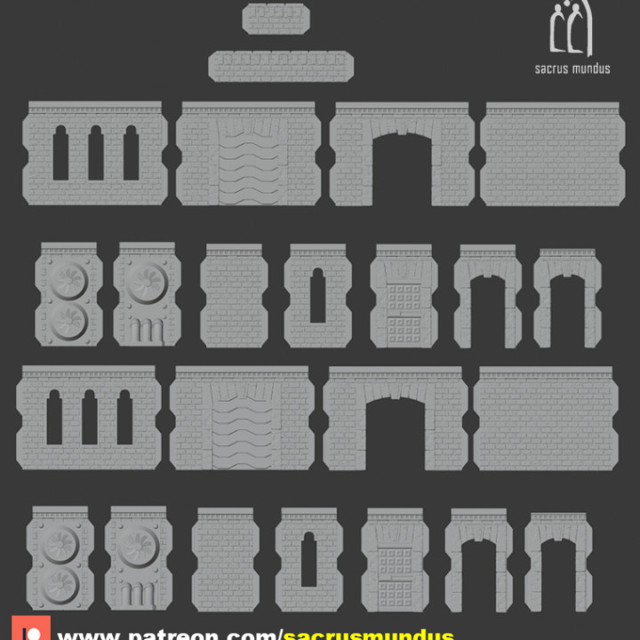 Modular Factory Bundle. Containers, Barrels & Modular Factory Terrain and Scenery for Wargames image