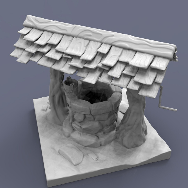 Water well model for 3d printing image