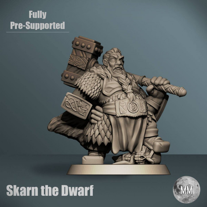 Dwarf - Skarn the Dwarf (Dwarf with Dwarven thrower) image