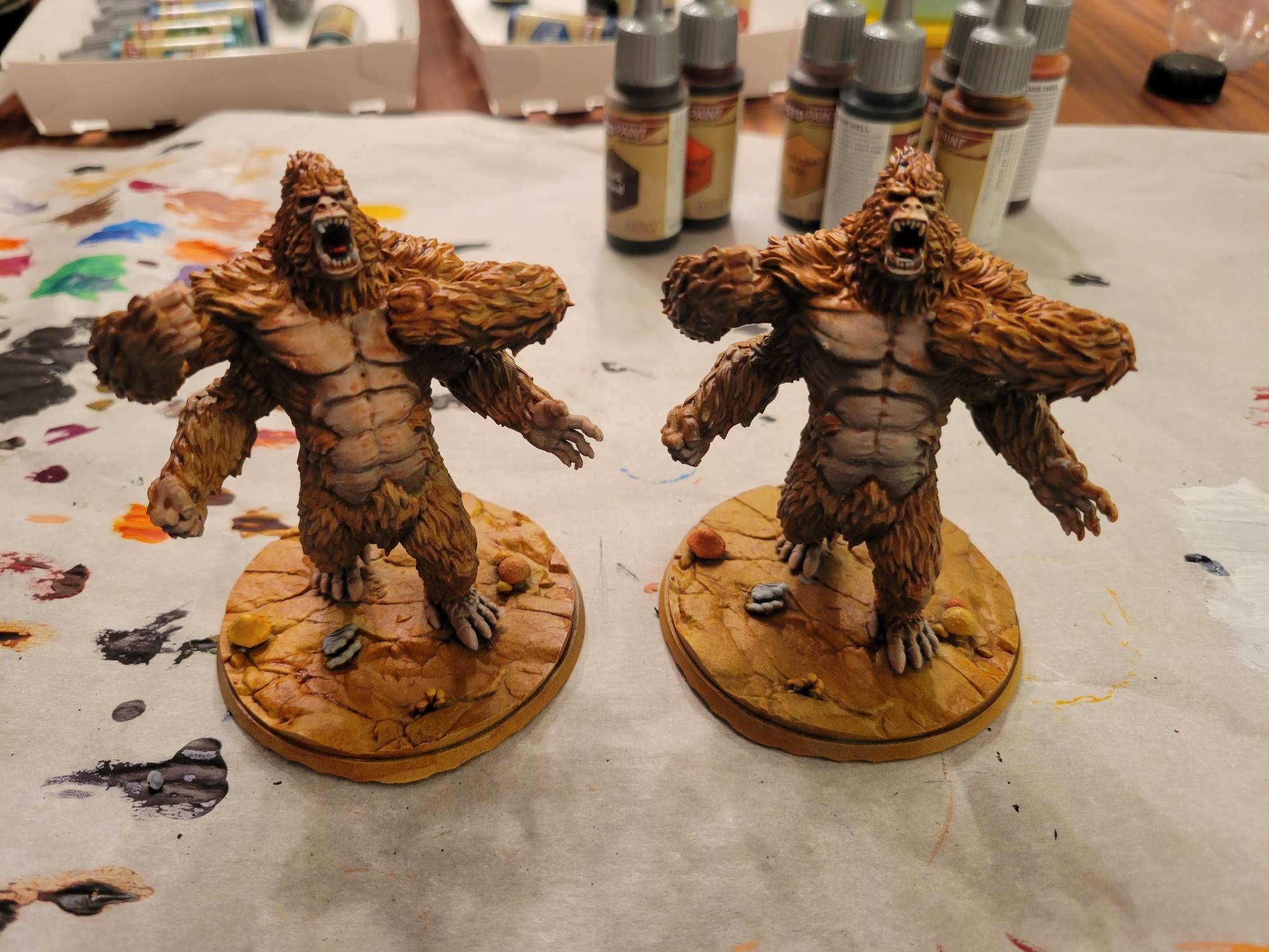 3D Printable Four Armed Gorilla Roaring / Ape Monster Kong