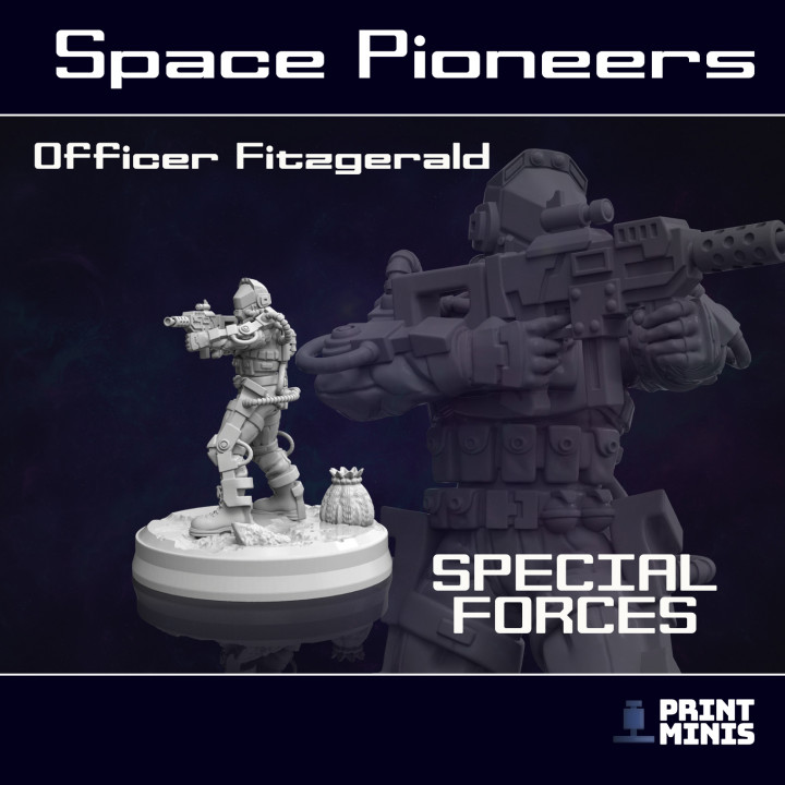 Space Soldiers - Special Forces Military x 4 - Space Pioneers Collection image