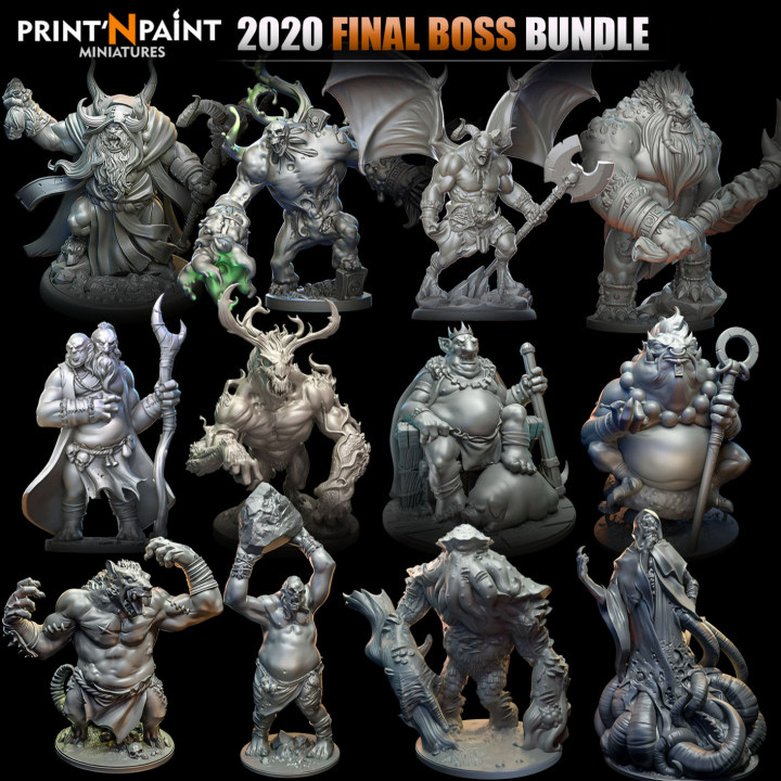 2020 Final Boss Bundle - Print'N Paint Miniatures image