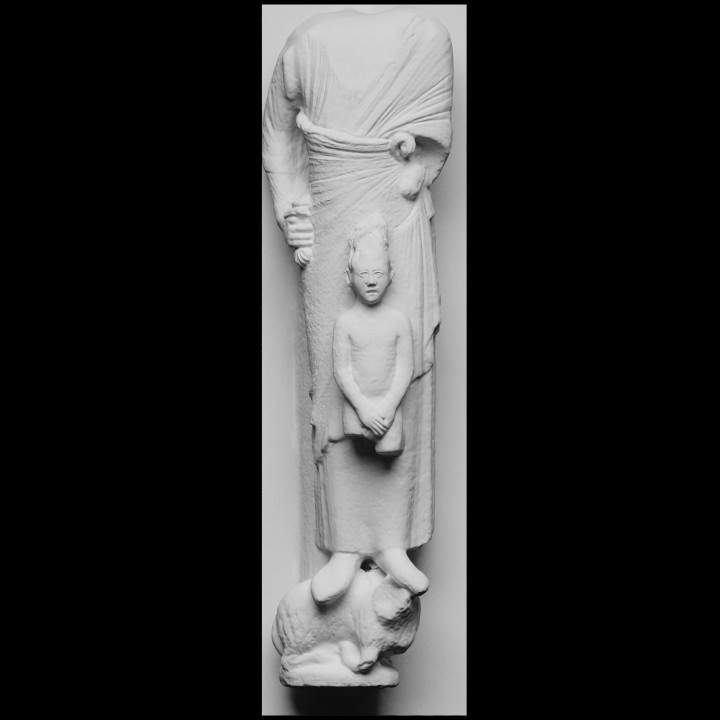 Statue from Notre Dame Cathedral's occidental facade image