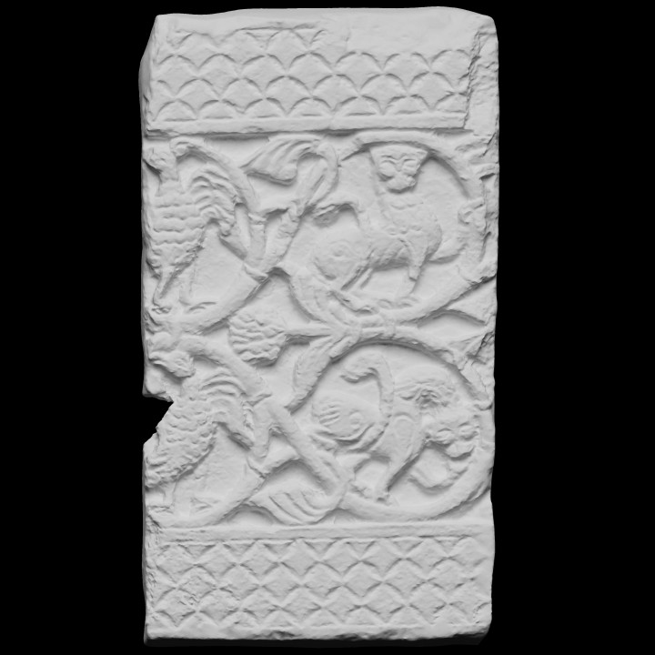 Fragment of solid slab transenna - Farsetti's Lapidary Room image
