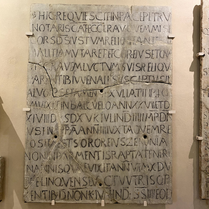 Slab with Funerary inscription image