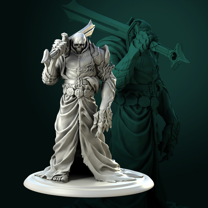 Vold the Dead Lord 32mm and 75mm pre-supported image