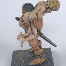 Picture of print of HeroQuest barbarian resculpt