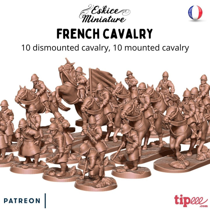 Cavalry - French army WW2 - 28mm for wargame image