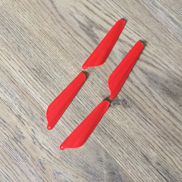 3D Printable Rc Helicopter Wings by Dragon Typer