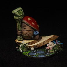 Picture of print of Shroomie Apprentice Miniature - pre-supported