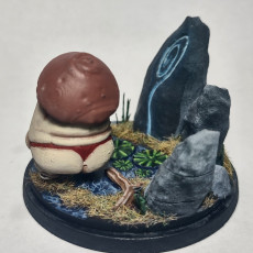 Picture of print of Valentine Shroomie Miniature - pre-supported