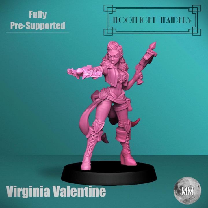 Female Ranger - Virginia Valentine  the Ranger ( Female  Elf Ranger with Crossbows ) image