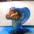 Snake Dragon bust . print image