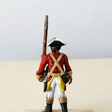 Picture of print of SYW British infantry