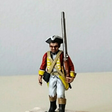 Picture of print of SYW British infantry