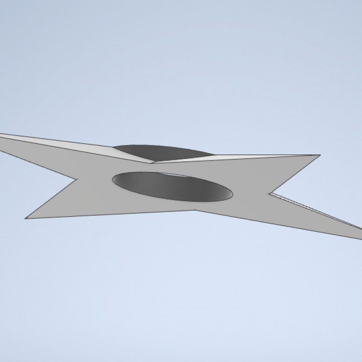 Naruto shuriken (2 halfs variant without supports) image