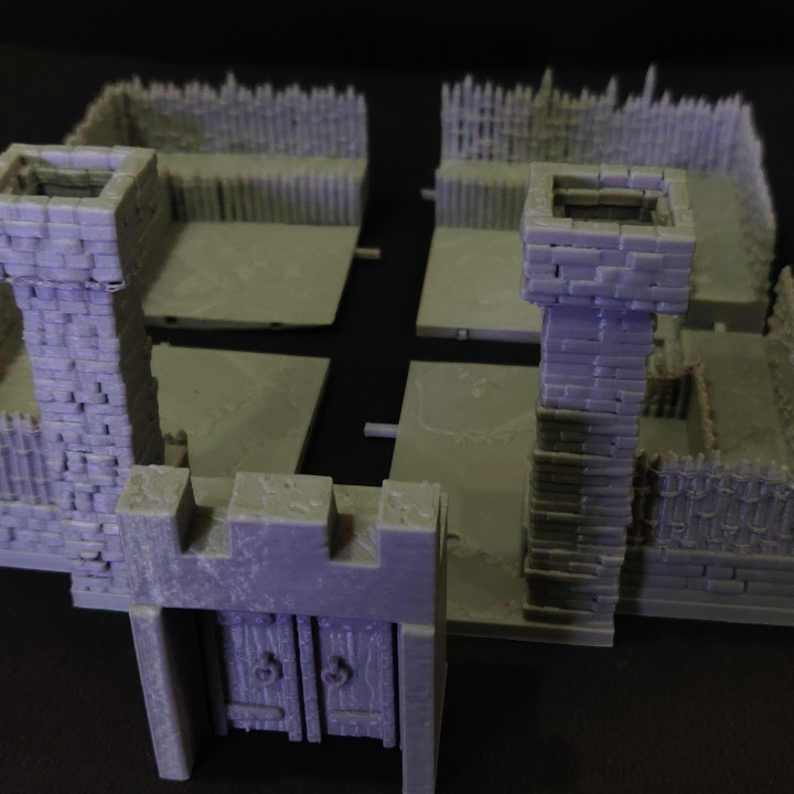 3D Printable Wooden Palisades by The Master Forge