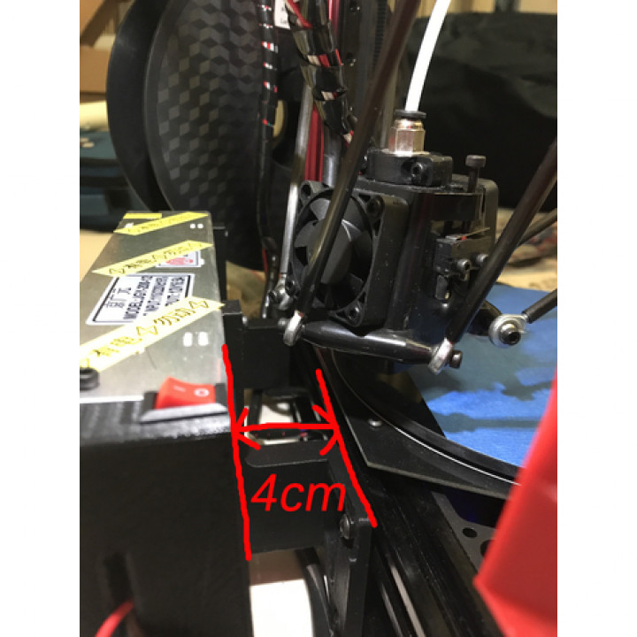 Power Supply Holder for Micromake D1 (4cm gap) image