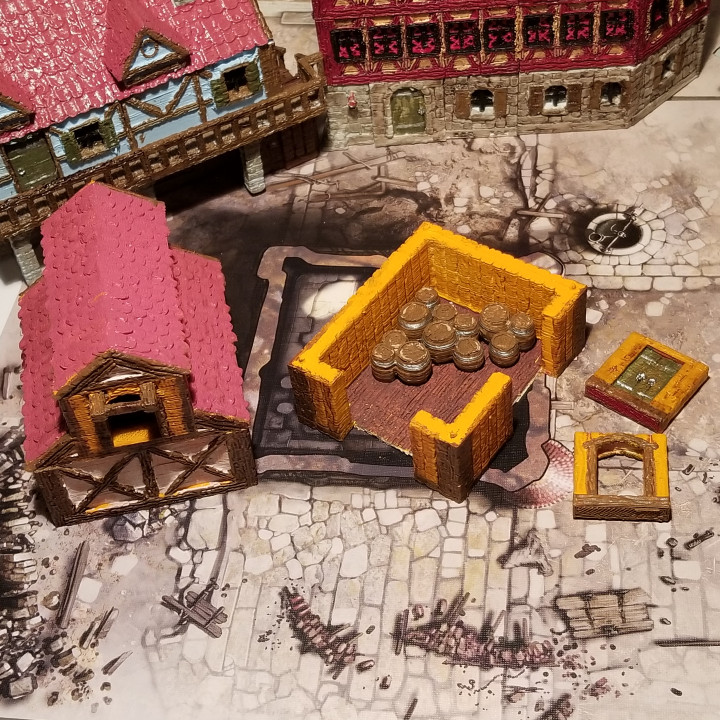 Playable Medieval downtown marketplace image