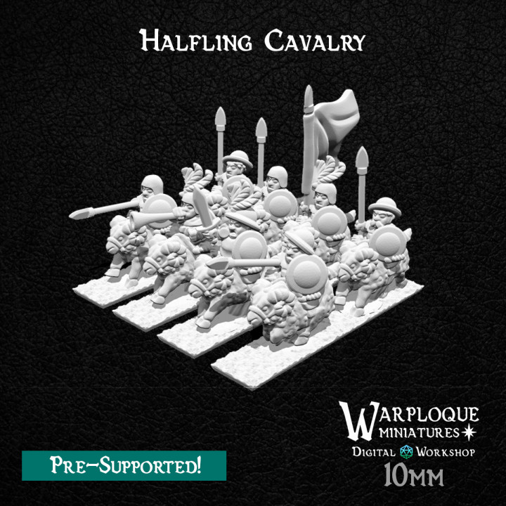 10mm Halfling Cavalry image