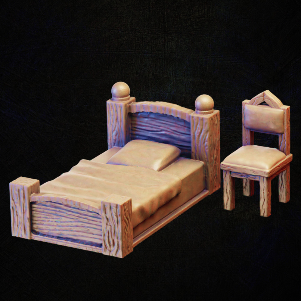 3D Printable Bedroom furniture by Stanislav Kuznetsov, image size:1000x1000