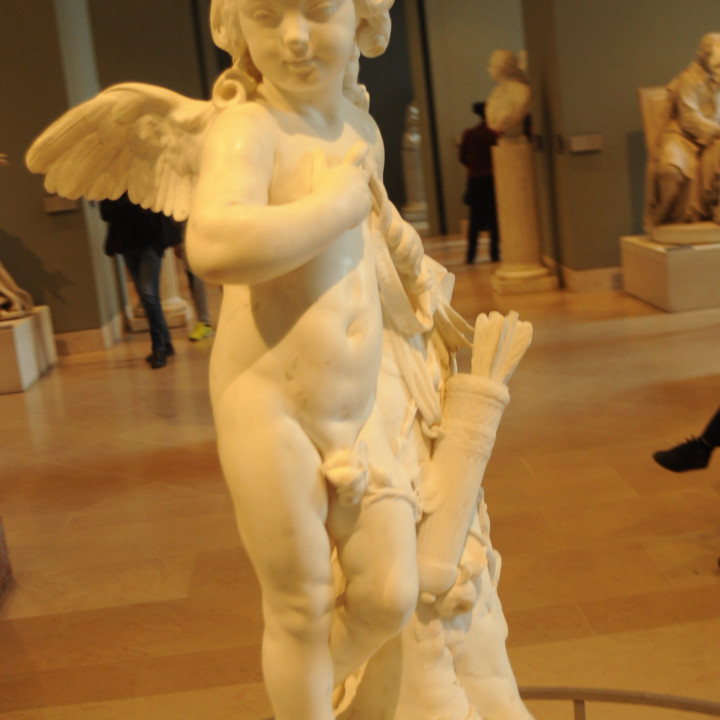 Cupid testing one of his arrows image