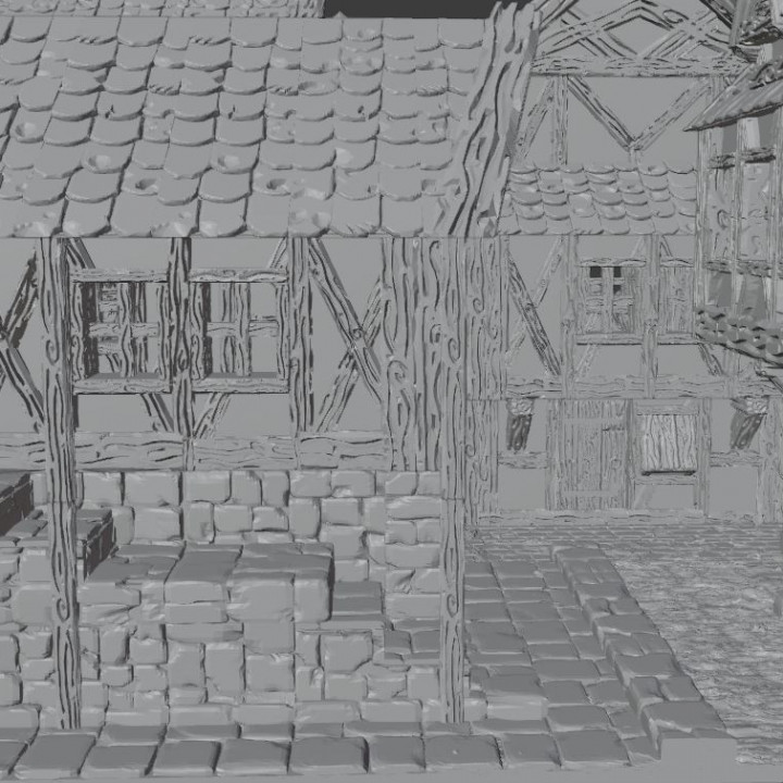 Small Medieval Town Terrain image