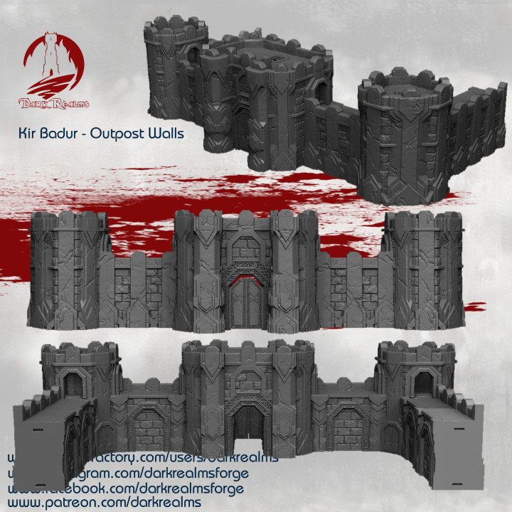 Dark Realms Dwarves - Kir Badur Outpost Walls image