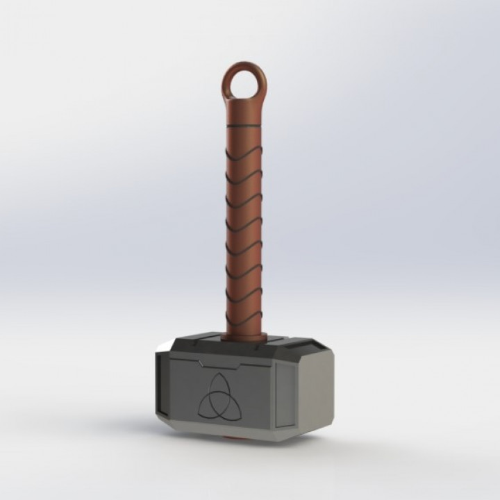 Key Chain In Shape Of Thor's Hammer image