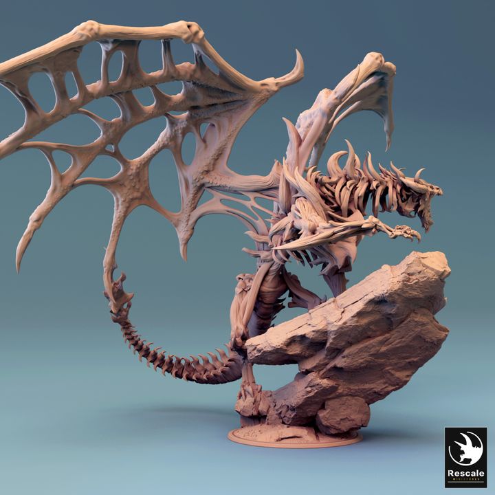 Armored Dragon | Undead shops | Zombie | Lord of the print | Fantasy miniature | DnD | Dungeons and dragons | rpg | mini