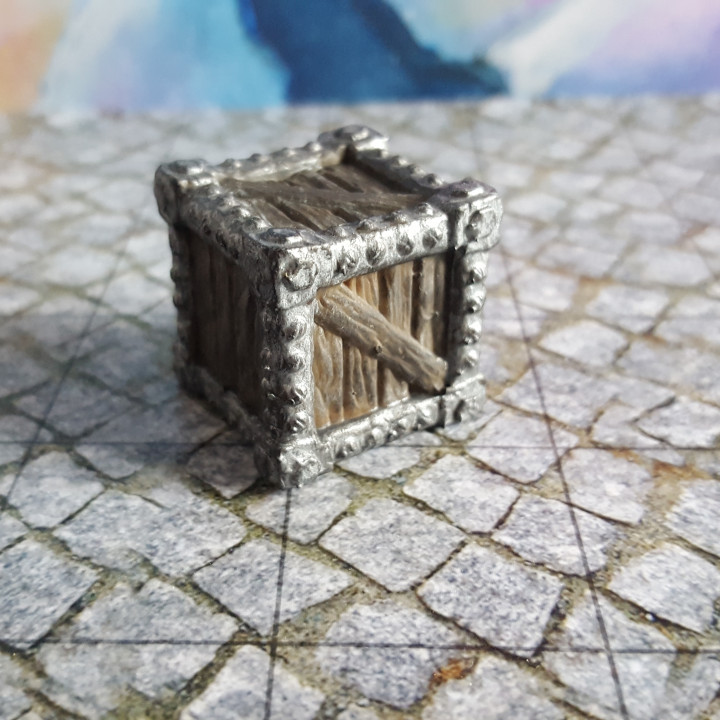 Rough Wood Crate Miniature 28mm image