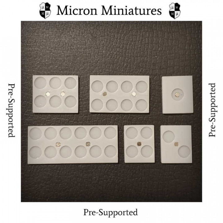 Bases for 15mm / 18 mm / 1:100 miniatures image