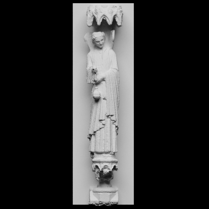 Statue from Notre Dame Cathedral's occidental facade image