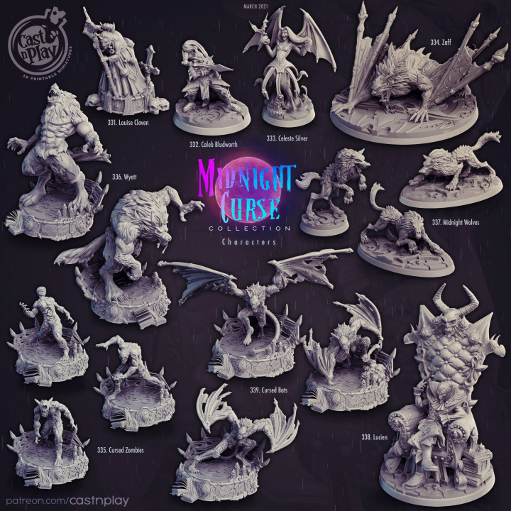 Midnight Curse (Pre-Supported) (Set) image