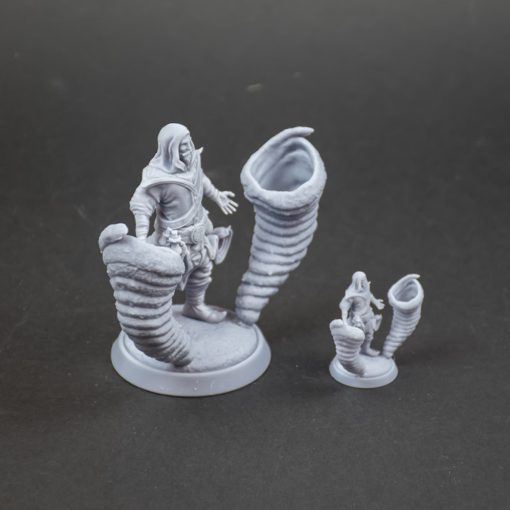 Azir the Wind Mage 32mm and 75mm pre supported image