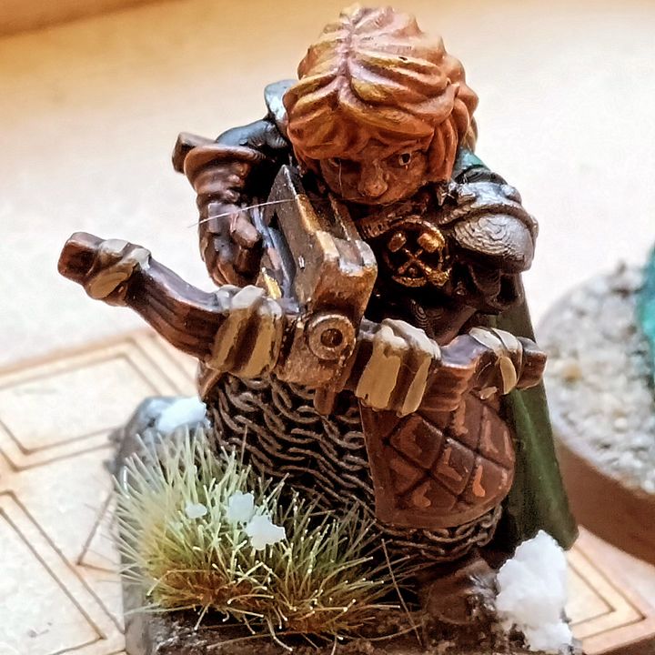 3D Print of Dwarf Female Crossbow Rangers by Rieperr