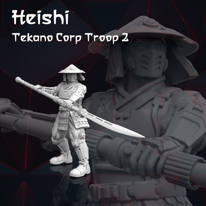 4x Sci-Fi Japan Troops - Tekano Corp Collection image