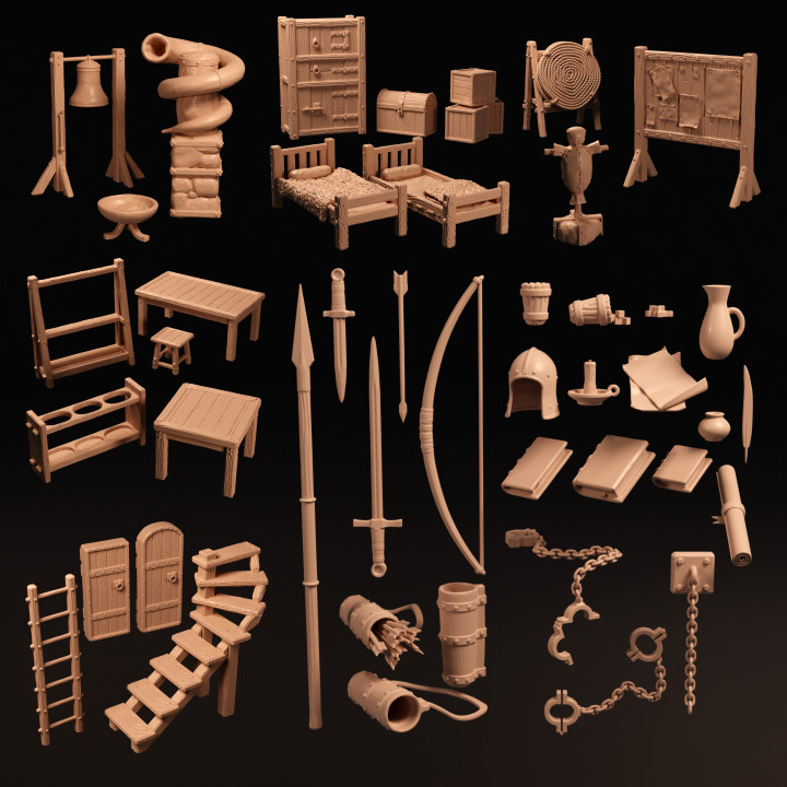 Castle and Barracks Objects and Props image