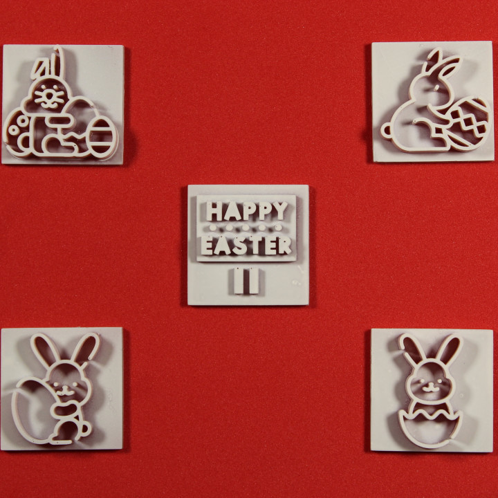 Bunny Easter Clay Embosser image