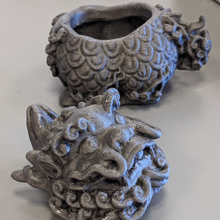 chinese dragon bowl image
