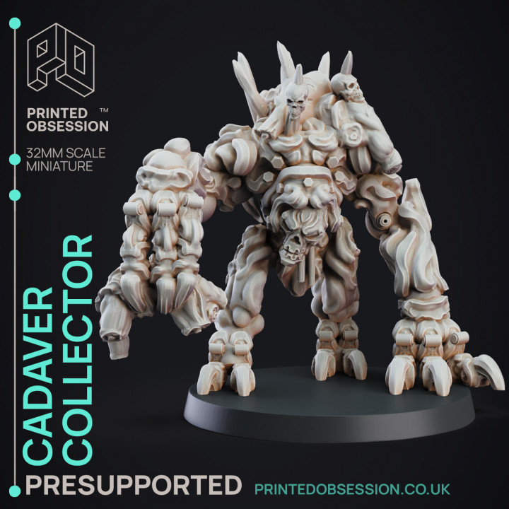 Cadaver Collector - Construct - PRESUPPORTED - D&D 32mm image
