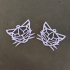 Cat earrings print image