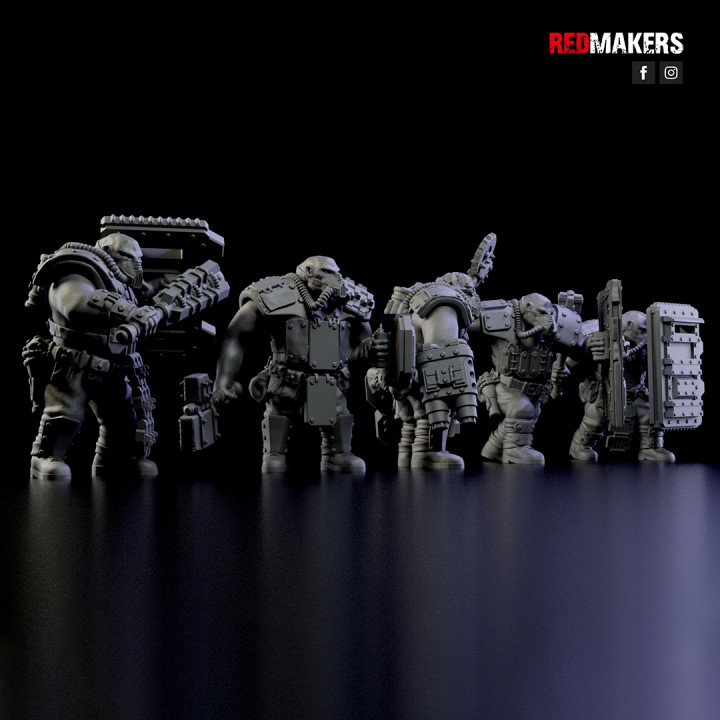Squad of Abhuman Giants in heavy armor - Imperial Force image